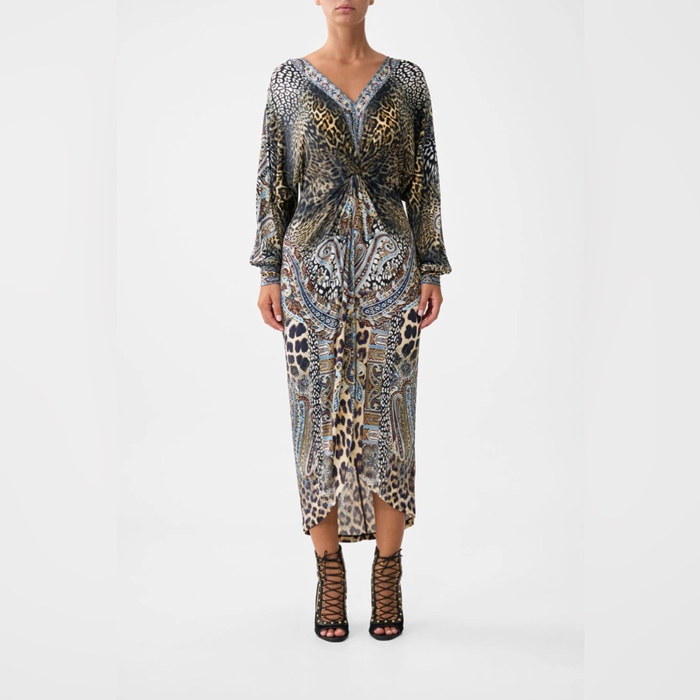 Camila twist front dress size small